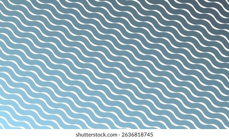 Blue Stripes Wave Line Abstract Background
