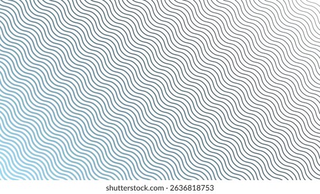 Blue Stripes Wave Line Abstract Background