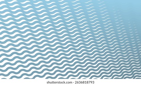 Blue Stripes Wave Line Abstract Background
