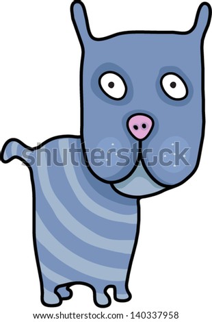 Blue stripey cat