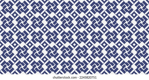 The blue structures are linked into a single tile. Seamless vector pattern for surface printing, packaging, notebooks, wallpapers, textiles, pillows, cups and other interiors.