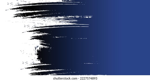blue stucco wall background with brush concept