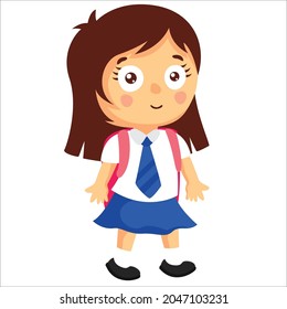 blue student characters set vector