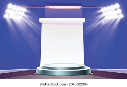 Blue studio background high quality