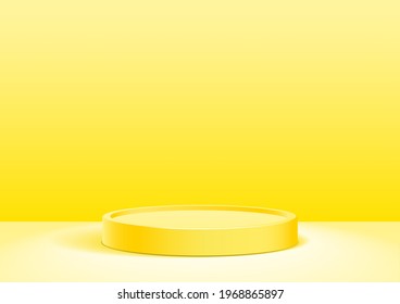 Blue studio background lit by spotlights. A clean background for shooting various products.