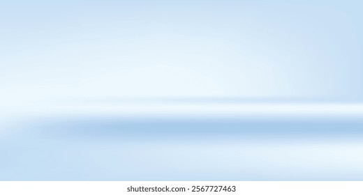 Blue studio room. Limbo light background. Abstract 3d backdrop for product presentation. Minimal wall scene. vector
