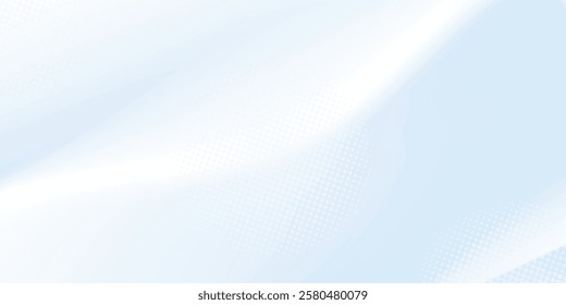 Blue studio room. Limbo light background. Abstract 3d backdrop for product presentation. Minimal wall scene. Showcase, promotion display. Geometric halftone