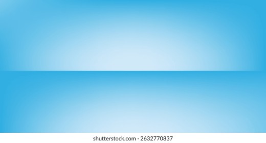 Habitación de estudio azul. Limbo de fondo claro. Abstractas telón de fondo 3D para la presentación del producto. Escena de pared mínima simple moderno bueno