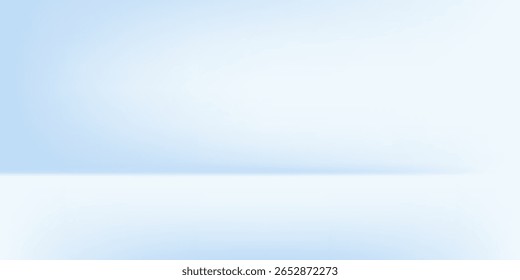 Blue studio room. Limbo light background