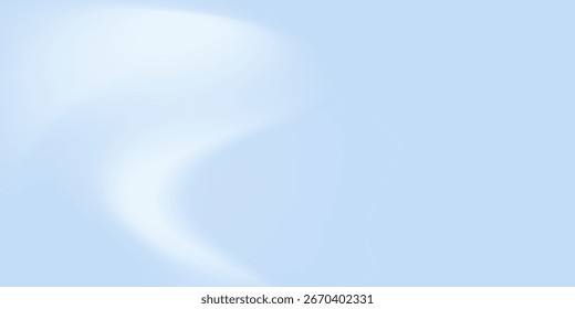 Blue studio room. Limbo light background. Abstract 3d backdrop for product presentation. Minimal wall scene. Showcase, promotion display. Vector stage mockup illustration
