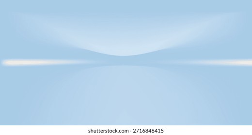 Habitación de estudio azul. Limbo de fondo claro. Abstractas telón de fondo 3D para la presentación del producto. Escena de pared mínima. Escaparate, exhibición de la promoción