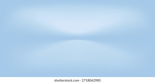 Habitación de estudio azul. Limbo de fondo claro. Abstractas telón de fondo 3D para la presentación del producto. Escena de pared mínima. Escaparate, exhibición de la promoción

