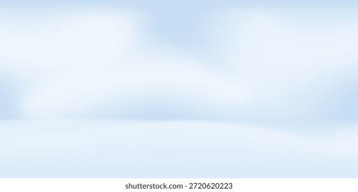 Blue studio room. Limbo light background. Abstract 3d backdrop for product presentation art. 