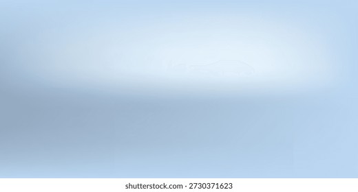 Blue studio room. Limbo light background. Abstract 3d backdrop for product presentation. Minimal wall scene. Showcase, promotion display