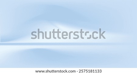 Blue studio room. Limbo light background. Abstract 3d backdrop for product presentation. Minimal wall scene. Showcase, promotion display modern