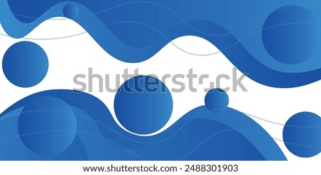 Blue studio room, podium background. 