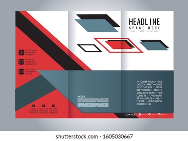 Blue Style Tri-Fold Brochure Design. Corporate
