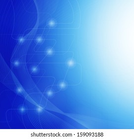 Blue stylish fantasy background