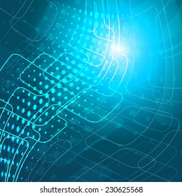 Blue stylish fantasy background 