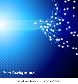 Blue stylish fantasy background