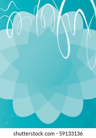 Fondo de fantasía azul y elegante