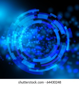 Blue stylish fantasy background