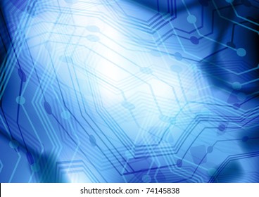 Blue stylish fantasy background