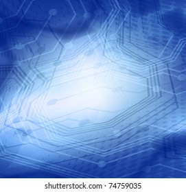 Blue stylish fantasy background