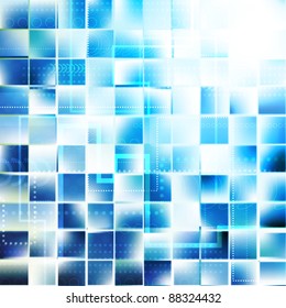 Fondo de fantasía azul y elegante