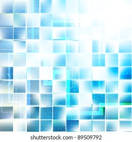 Blauer, stylischer Fantasy-Hintergrund