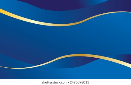 Blue stylish wave abstract background