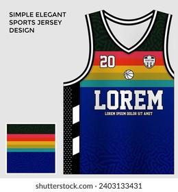 blue sublimation basketball jersey template