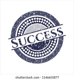 Blue Success rubber texture