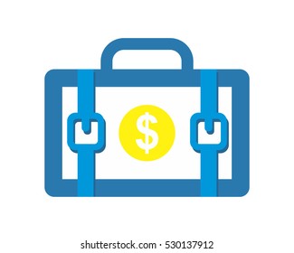 blue suitcase icon image vector icon logo symbol
