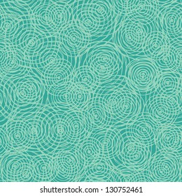 Blue summer seamless spiral texture. Endless abstract round pattern. Template for design and decoration