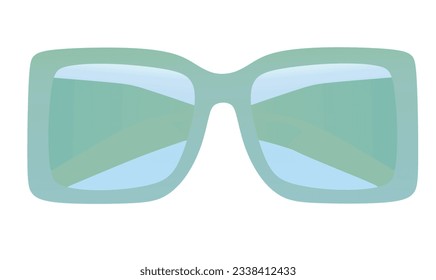Gafas de sol azules. ilustración vectorial
