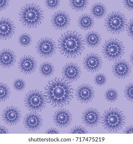 blue sun on a blue background