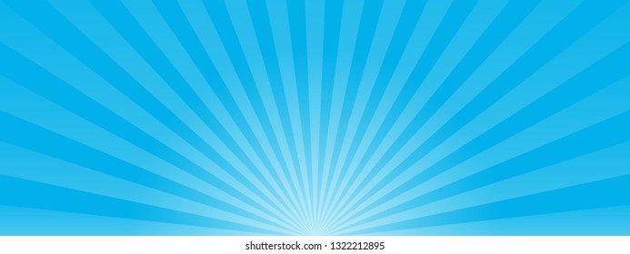 Blue sun ray background. vector eps10