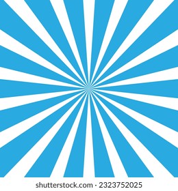 Blue sun rays background Vector