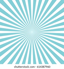 Blue sun rays background - Vector