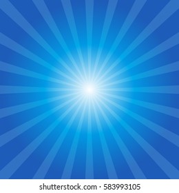 Blue Sunburst Background  