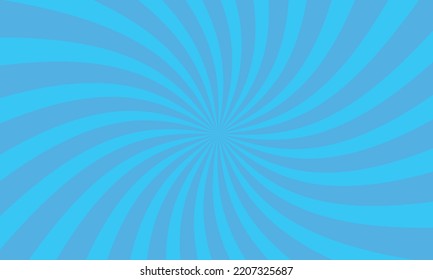 Blue sunburst background design vector