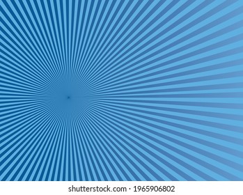Blue Sunburst background Vector Graphics