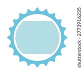 Blue sunburst frame with copy space vector sunburst decoration abstract background communicatio