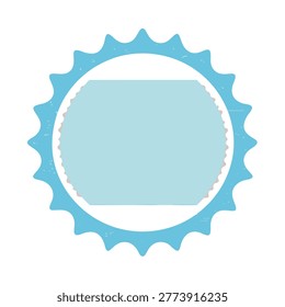 Blue sunburst frame with copy space vector sunburst decoration abstract background communicatio