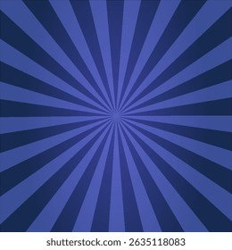 Blue sunburst illustration for background