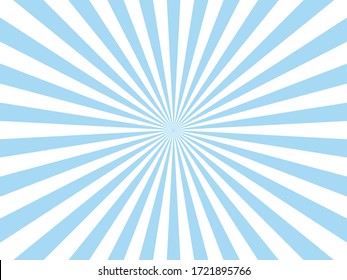 Blue Sunburst Pattern Abstract Background.