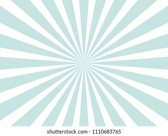 Blue Sunburst Pattern Background. Rays. Radial. Abstract. Retro. Vintage. Vector Illustration