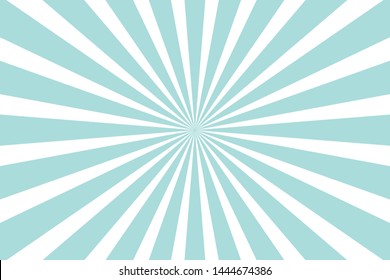 Blue Sunburst Pattern Background. Rays. Radial. Abstract. Retro. Vintage. Vector Illustration