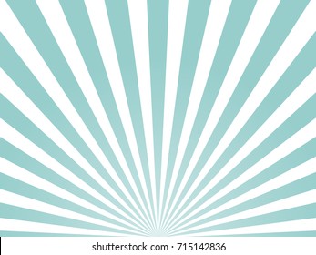 Blue Sunburst Pattern Background. Rays. Radial. Abstract. Retro. Vintage. Vector Illustration